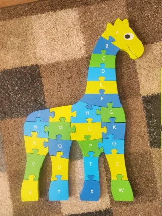 Puzzle Jirafa Educativo Letras 26 Piezas