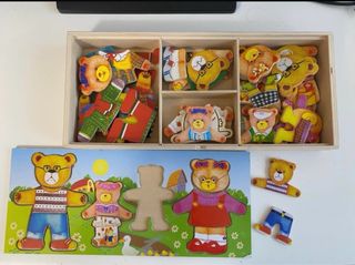 Juego de mesa de madera