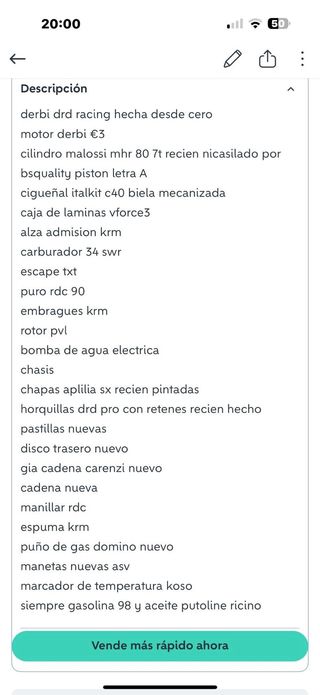 Derbi DRD Racing Roja