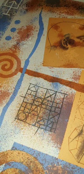 Litografía firmada y numerada vintage años 90