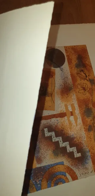 Litografía firmada y numerada vintage años 90