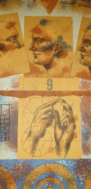 Litografía firmada y numerada vintage años 90