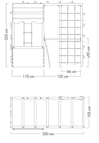 Parque infantil exterior Wickey madera