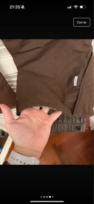 Pantalón de nieve esquí marrón talla 40