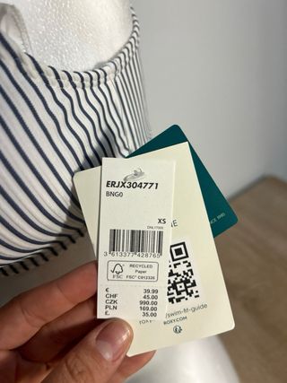 Top Bikini Roxy Rayas Talla XS