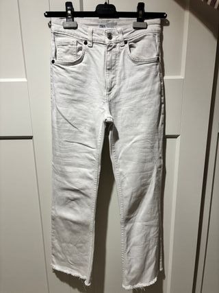 Pantalón blanco Zara Talla 34