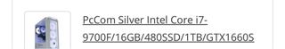 PcCom Silver Intel Core i7-9700F