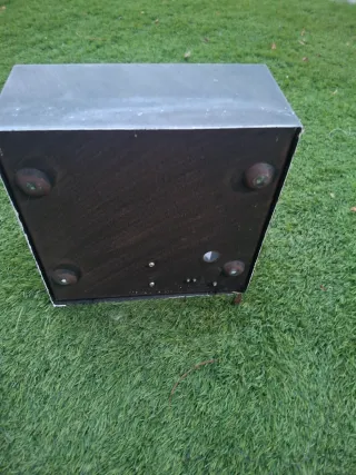 Lámpara de pared/exterior metal y cristal