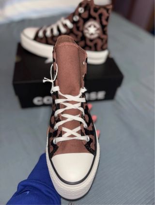 Converse plataforma leopardo talla 39