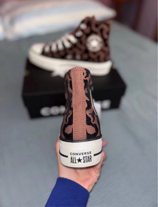 Converse plataforma leopardo talla 39