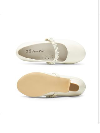 Zapatos Bailarina Niña Perlas Boda Bautizo