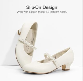 Zapatos Bailarina Niña Perlas Boda Bautizo