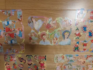 Lote de cromos troquelados con relieve ingleses