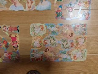 Lote de cromos troquelados con relieve ingleses