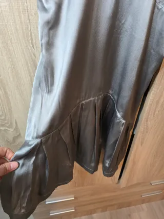 Vestido de fiesta plateado