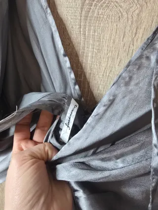 Vestido de fiesta plateado