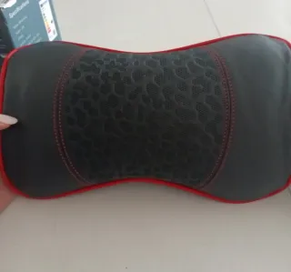 Coppia Cuscini Auto Nero Rosso