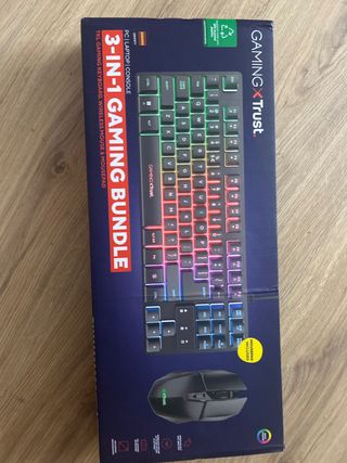 Pack Gaming Trust 3 en 1 Teclado Ratón Inalámbrico