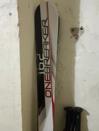 Conjunto completo esquí: esquís, botas i bastones