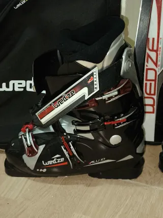 Conjunto completo esquí: esquís, botas i bastones