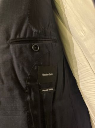 Traje Massimo Dutti azul/gris