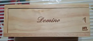 Dominó con caja de madera 21x42 cm