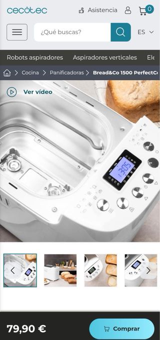 Panificadora Cecotec Bread&Co 1500