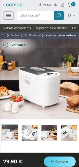 Panificadora Cecotec Bread&Co 1500