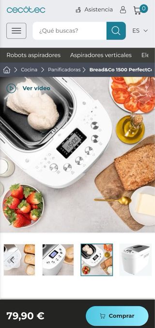 Panificadora Cecotec Bread&Co 1500