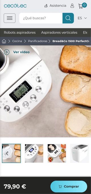 Panificadora Cecotec Bread&Co 1500