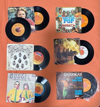 Lote Vinilos 7 Pop Rock Latino Reggae