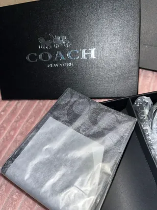 Cinturón y Cartera Coach Negro