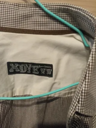 Camisa XOYE cuadros marrón Talla M
