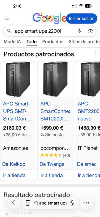 APC Smart-UPS SMT2200I Negro