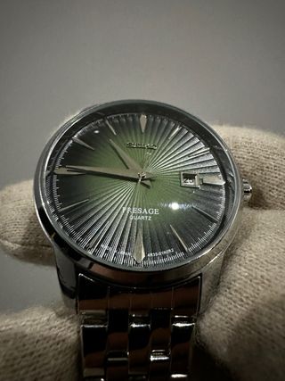 Relógio Seiko Presage Quartz Verde Prateado