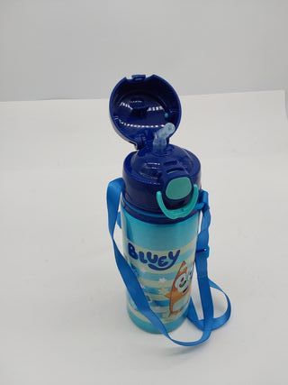 BOTELLA POP UP DE ALUMINIO CON CORREA 730 ML BLUEY