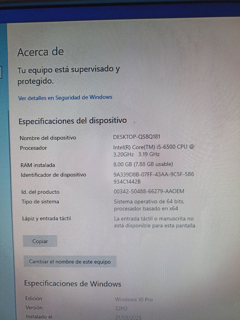HP EliteDesk  Windows 11 - i5 - 8GB DDR4 - 500GB afbeelding 7