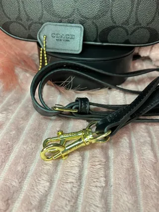 Bolso Coach Negro y Dorado