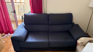 Sofá-cama azul