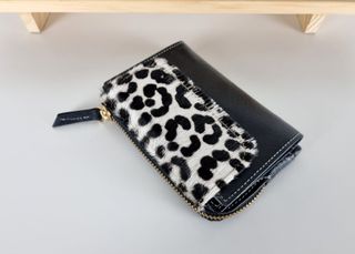 Cartera de Piel Genuina-Animal Print-Spain S-M-L