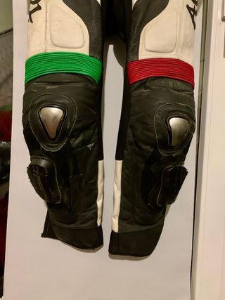 Traje Moto Cuero Colores Italia AQL Talla 50