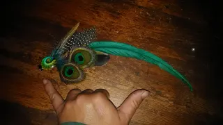 Tocado Plumas Pavo Real hecho a mano