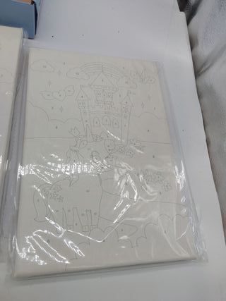 BONNYCO Pintar por Numeros Niños Unicornios, Pack 3 Lienzos Unicornios para Niñas, Kit Manualidades Niños, Juguetes y Regalos Ni