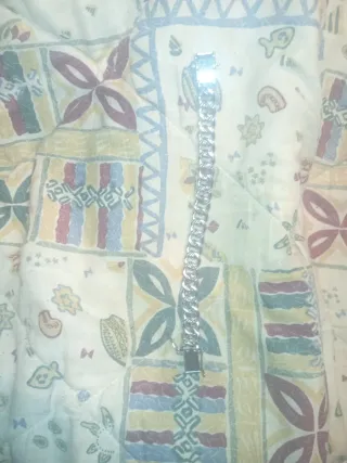 Cadena plata con diamante sintético