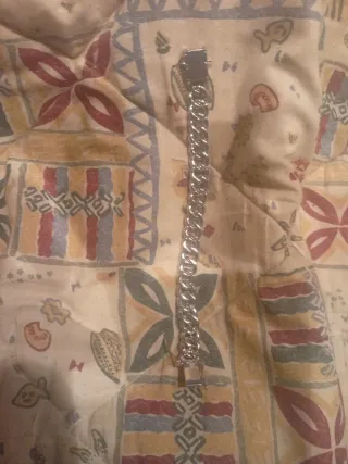 Cadena plata con diamante sintético