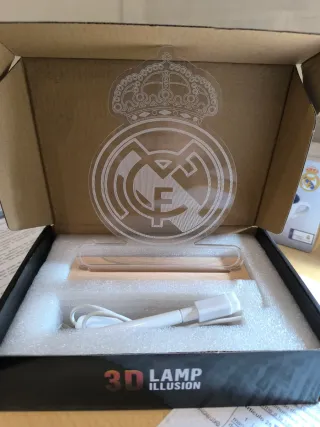 Lámpara 3D Ilusión Real Madrid