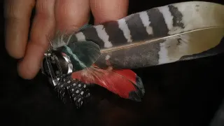 Tocado de plumas naturales para el pelo, gorro
