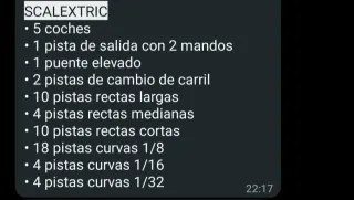 Scalextric: 5 coches y pistas