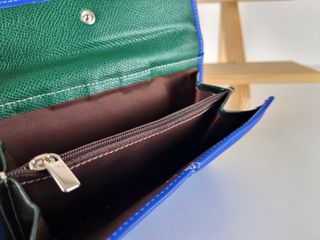 Cartera en Piel Genuina Super Suave - Azul - Spain