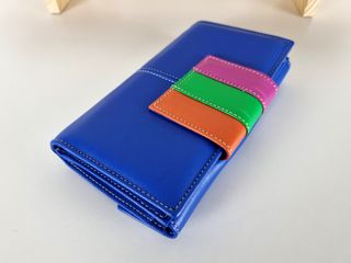 Cartera en Piel Genuina Super Suave - Azul - Spain